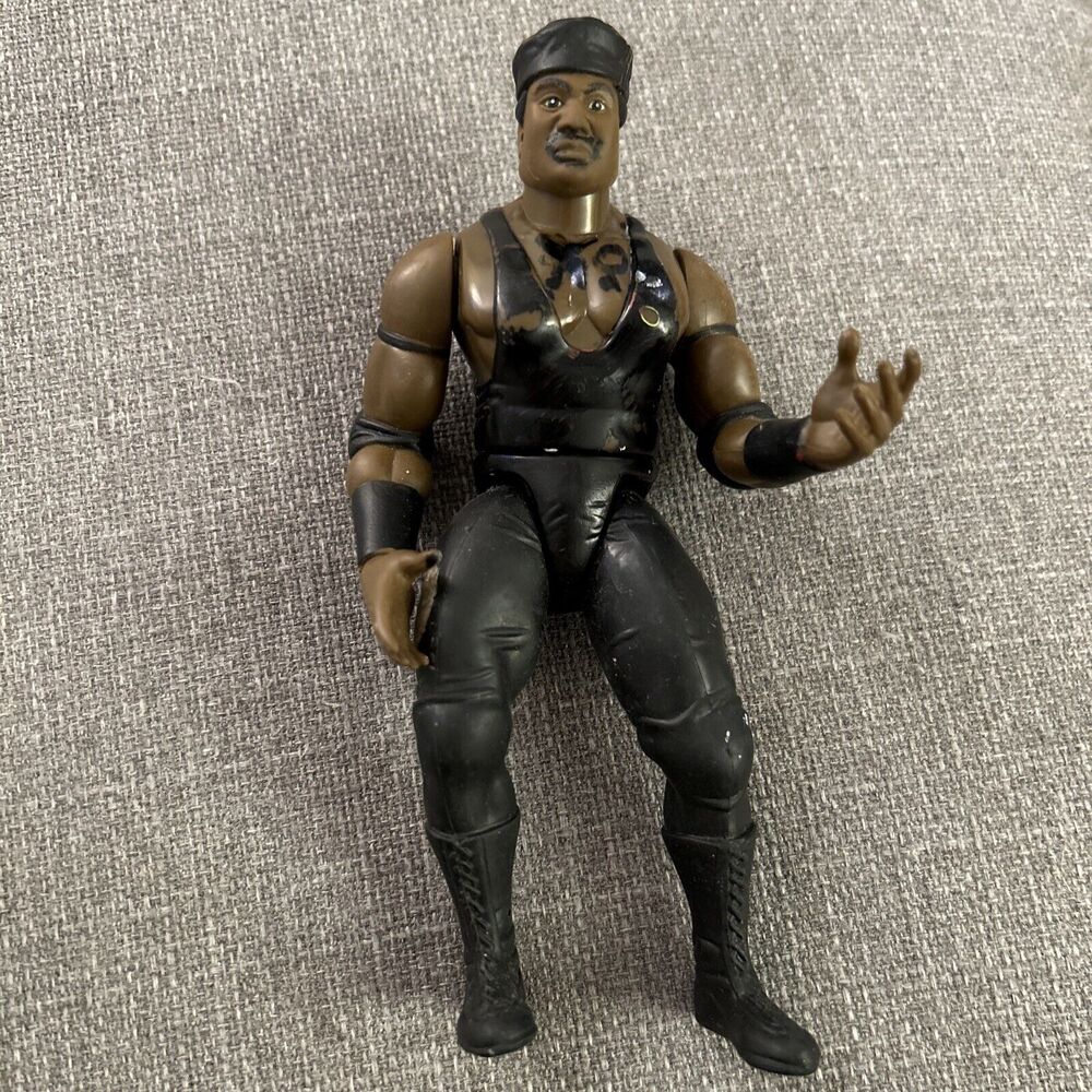 WWF/WWE~1997 Jakks Pacific~Farooq Ron Simmons Slammers Wrestling Action Figure